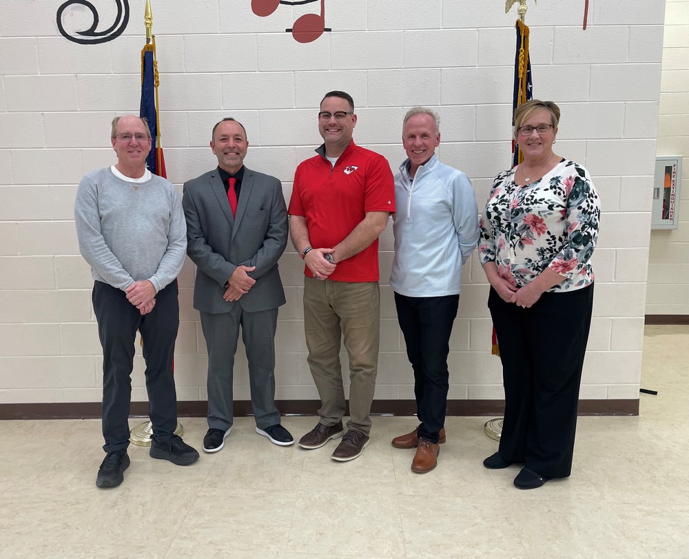 From Left to Right: Dr. Jere Butcher, Mr. Mark Kowalski, Mr. Phil Hunt, Mr. David Shutt, and Mrs. Susan Mann