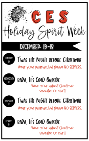 CES Holiday Spirit Week